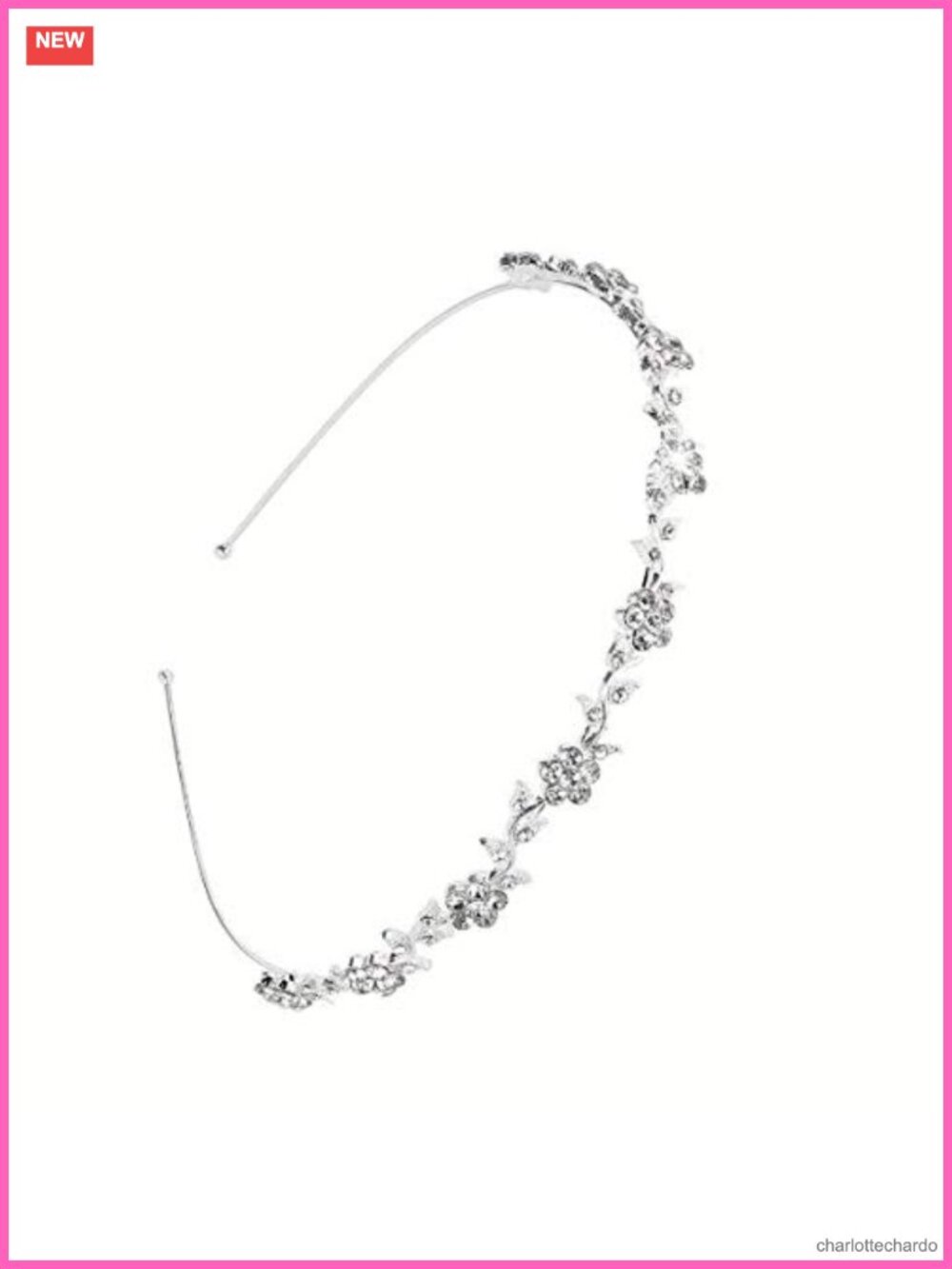 Crystal Flower Leaves Crown Bridal Headband Wedding Headpiece
